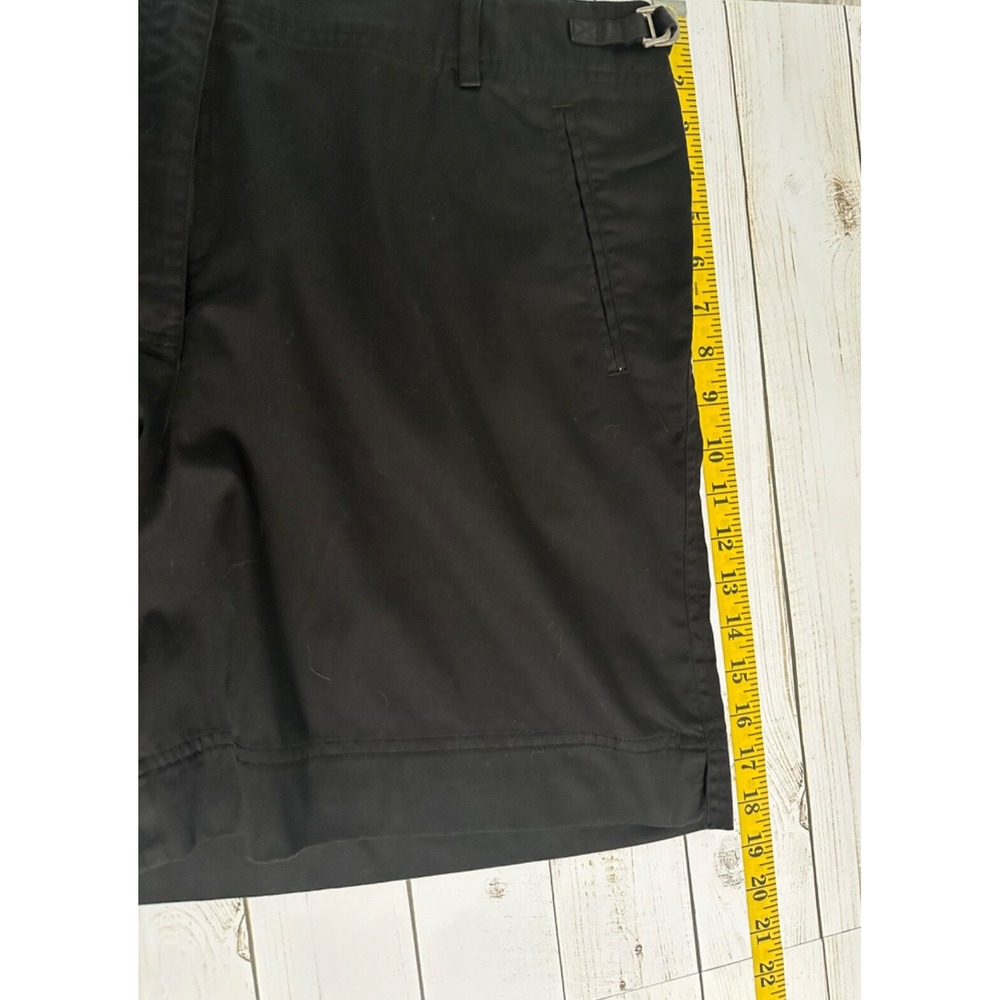 Tommy Bahama Womens Shorts Black Sz 16 Adj Waist Chino Flat Front Stretch - Picture 4 of 8